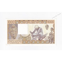 TOGO 1000 francs 1986 N° M.015 370465 BCEAO P807Tg, lartdesgents.fr