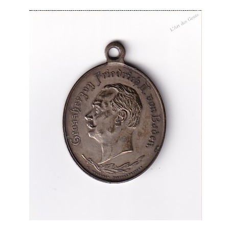 Baden Medaille 1911 Friedrich II. 50. Jubiläum des 5. Badischen Infanterieregiments, lartdesgents.fr