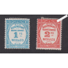 2 Timbres-Taxe Monaco n°27 et n°28 - Année1932 - Neufs* cote 235 Euros lartdesgents.fr