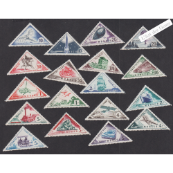 18 Timbres-Taxe Monaco n°39A à n°55 - Année1953 - Neufs* cote 75 Euros lartdesgents.fr