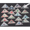 18 Timbres-Taxe Monaco n°39A à n°55 - Année1953 - Neufs* cote 75 Euros lartdesgents.fr