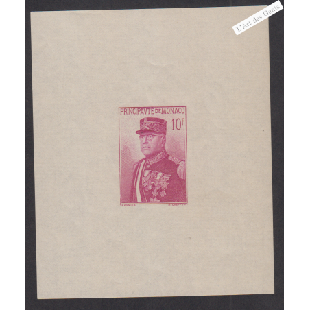 Bloc Monaco n°1 - année 1938 - Neuf** - cote 225 Euros - Lartdesgents.fr
