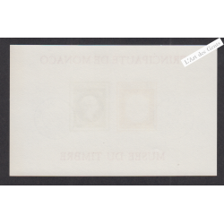 Bloc Feuillet Monaco n°58a Non Dentelé - année 1980 - Neuf**  - cote 250 Euros - Lartdesgents.fr