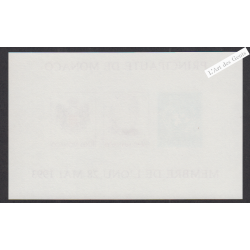 Bloc Feuillet Monaco n°62a Non Dentelé - année 1993 - Neuf**  - cote 220 Euros - Lartdesgents.fr