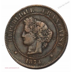 rare cérès 5 cts 1874 k Bordeaux,  lartdesgents.fr