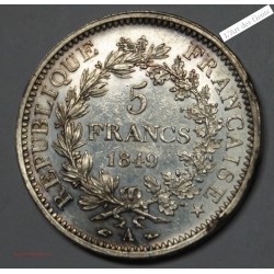HERCULE - 5 FRANCS 1849 A SUPERBE+, lartdesgents.fr