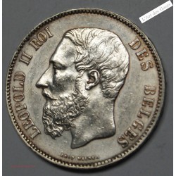 LEOPOLD II 5 FRANCS 1873 Superbe+, lartdesgents.fr