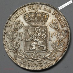 LEOPOLD II 5 FRANCS 1873 Superbe+, lartdesgents.fr