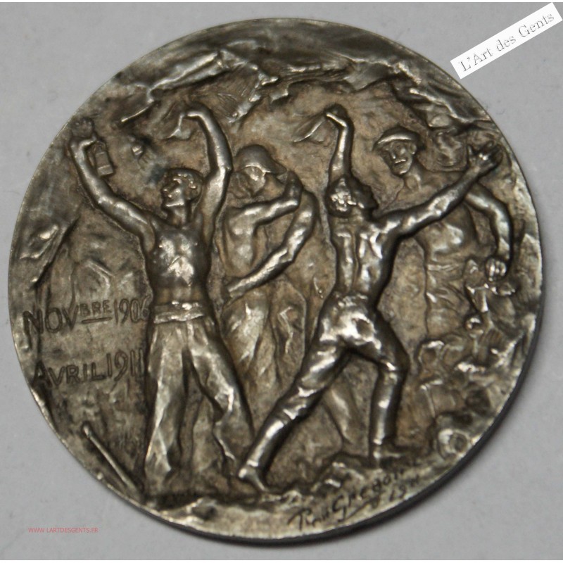 SUISSE médaille avril 1911 TUNNEL DU LOETSCHBERG, lartdesgents.fr