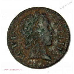 Denier 1648 A Paris Louis XIIII TB, lartdesgents.fr