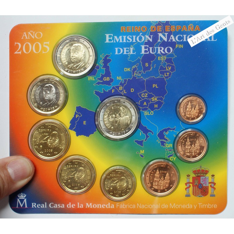 Coffret EURO ESPAGNE 2005 BU, lartdesgents.fr