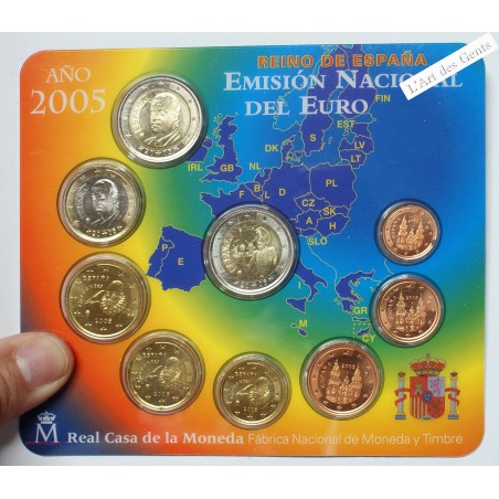 Coffret EURO ESPAGNE 2005 BU, lartdesgents.fr