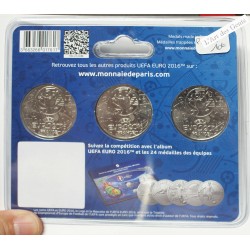 Coffret 2016 Médailles officiel UEFA EURO, MDP, lartdesgents.fr