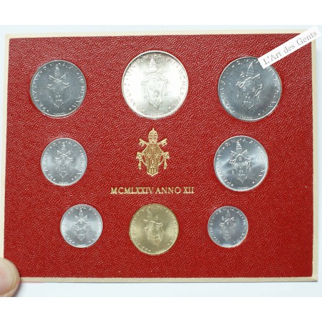 Coffret 1974 Vatican 8 Pièces "Paul VI – Année XII" FDC, lartdesgents.fr
