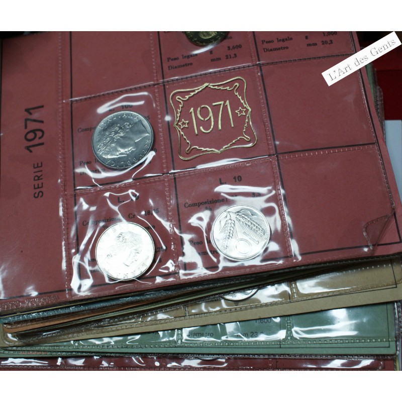 Italie, 13 Sets de 1971 à 1979 , Rome, BU, FDC, lartdesgents.fr