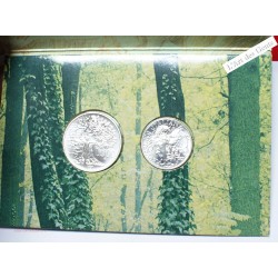 Coffret Italie, 500 lire + 200 lire 1991 Fleur et Faune, Rome, BU, FDC, lartdesgents.fr