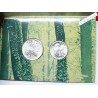 Coffret Italie, 500 lire + 200 lire 1991 Fleur et Faune, Rome, BU, FDC, lartdesgents.fr