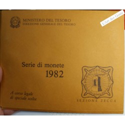 Coffret Italie 1982, série complète divisionnaire , Rome, BU, FDC, lartdesgents.fr