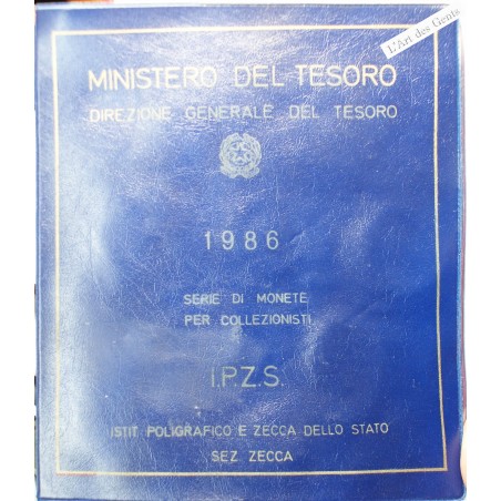 Série Italie 1986, série complète divisionnaire , Rome, BU, FDC, lartdesgents.fr