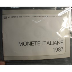 Série Italie 1987, série complète divisionnaire , Rome, BU, FDC, lartdesgents.fr