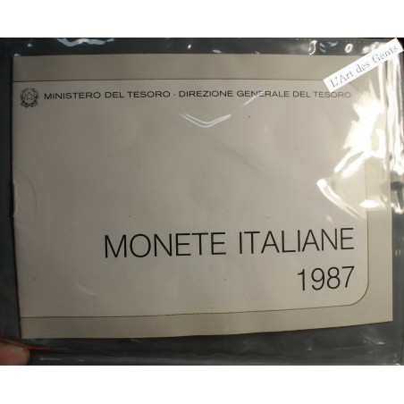 Série Italie 1987, série complète divisionnaire , Rome, BU, FDC, lartdesgents.fr