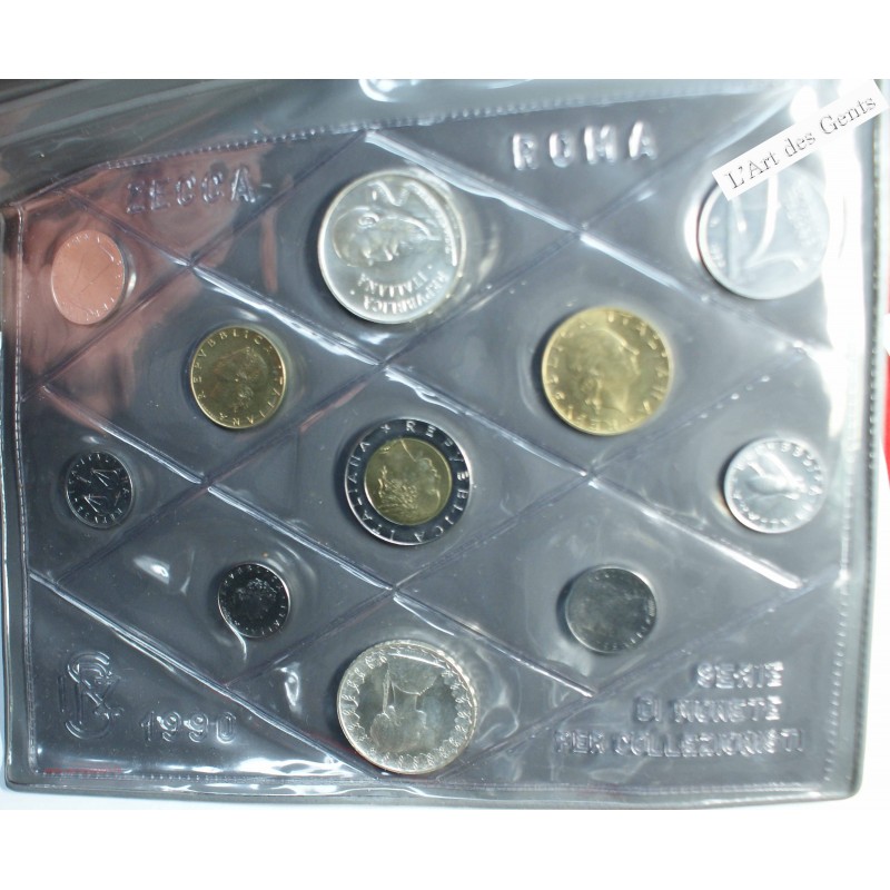 Série Italie 1990, série complète divisionnaire , Rome, BU, FDC, lartdesgents.fr