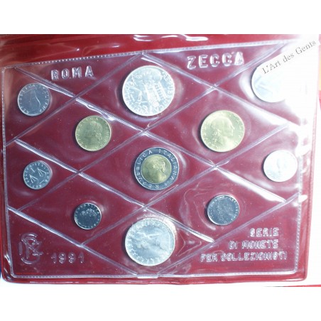 Série Italie 1990, série complète divisionnaire , Rome, BU, FDC, lartdesgents.fr
