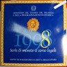Coffret Italie 1998, série complète divisionnaire , Rome, BU, FDC, lartdesgents.fr