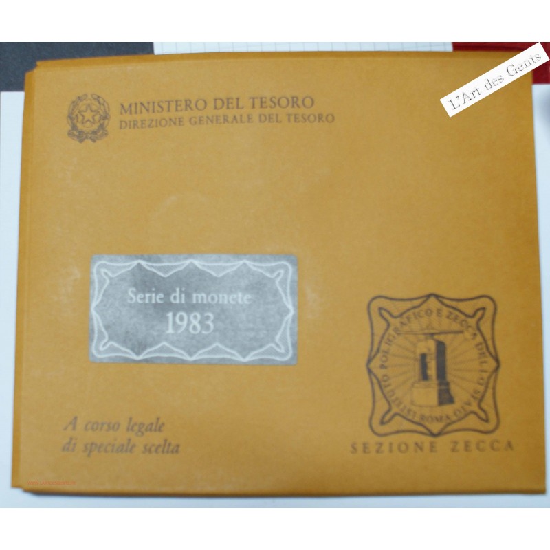 Série Italie 1983, série complète divisionnaire , Rome, BU, FDC, lartdesgents.fr