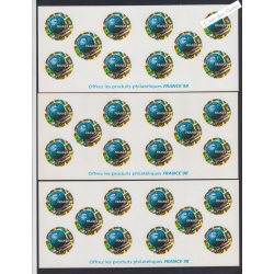 France Autoadhésifs - 3 carnets BC17 France 98  - 1998 - Neufs** - lartdesgents.fr