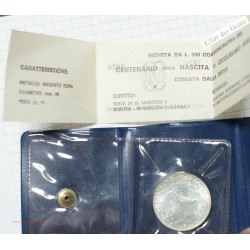 ITALIE 500 lire 1974 Guglielmo Marconi, FDC, BU, lartdesgents.fr