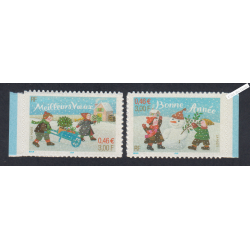 France Autoadhésifs - PaireTimbres sans bande phosphore n°31a et 32a - 2001et 2002 - Neufs** - lartdesgents.fr