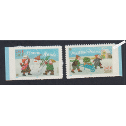 France Autoadhésifs - Paire Timbres sans bande phosphore n°31a et 32a - 2001et 2002 - Neufs** - lartdesgents.fr