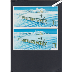 France Autoadhésifs - 2 carnets  BC34  Meilleurs Voeux -  2002 - Neufs** - lartdesgents.fr