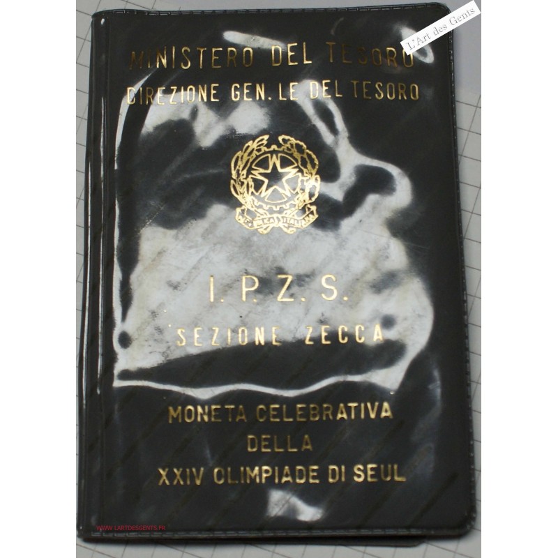 ITALIE 500 lire 1988 OLYMPIADE SEOUL FDC, BU, lartdesgents.fr
