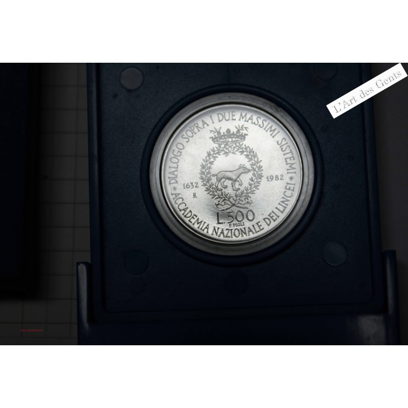 ITALIE 500 lires 1982 GALILEO GALILEI LINCEO, lartdesgents.fr