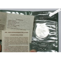 ITALIE 500 lire 1986 - Année Intern. de la Paix -  FDC, BU, lartdesgents.fr