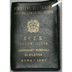 ITALIE 500 lire 1987 - Championnat d'Atlhéte -  FDC, BU, lartdesgents.fr
