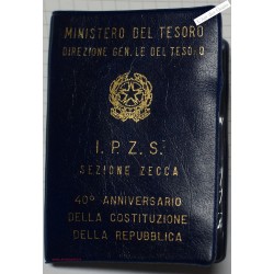 ITALIE 500 lire 1988 - Constitution république -  FDC, BU, lartdesgents.fr