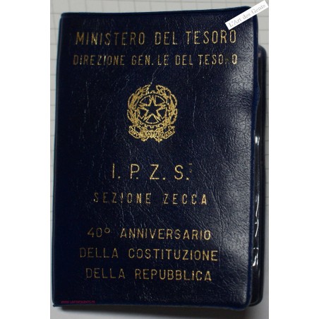 ITALIE 500 lire 1988 - Constitution république -  FDC, BU, lartdesgents.fr