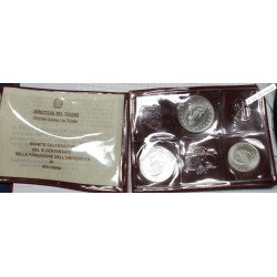 ITALIE 500, 200, 100 lire 1988 - IX Cent. Université Bologne -  FDC, BU, lartdesgents.fr