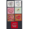 France Autoadhésifs -7 timbres Coeurs Saint Valentin - Années 2004 à 2007 - Neufs** - lartdesgents.fr