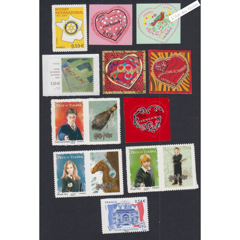France Autoadhésifs - 11 Timbres  - Années 2005 à 2007 - Neufs** - lartdesgents.fr