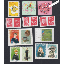 France Autoadhésifs - 13 Timbres  - Années 2005 à 2007 - Neufs** - lartdesgents.fr