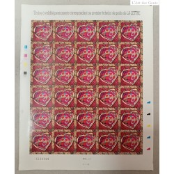 Autoadhésifs 2006 - SAINT VALENTIN - Feuillet de 30 timbres n° 73 - Neuf** - lartdesgents.