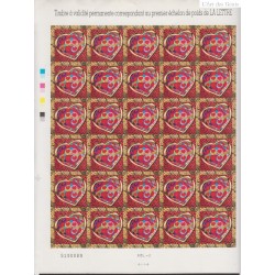 Autoadhésifs 2006 - SAINT VALENTIN - Feuillet de 30 timbres n° 73 - Neuf** - lartdesgents.