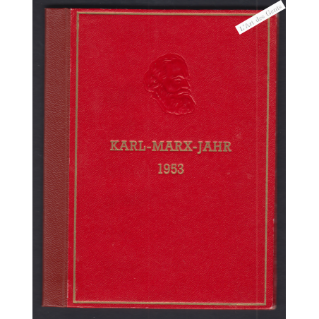 Allemagne Livre "Karl-Marx-Jahr" 1953 Neuf lartdesgents.f