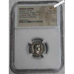 DENIER VITELLIUS 69 AP JC. TTB  NGC VF, lartdesgents.fr