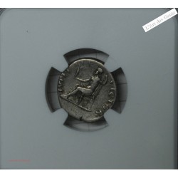 DENIER VITELLIUS 69 AP JC. TTB  NGC VF, lartdesgents.fr