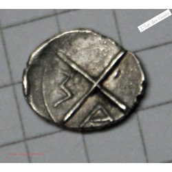 Obole MARSEILLE (à la tête de Pompée) 121-82 Av JC.  TTB, lartdesgents.fr